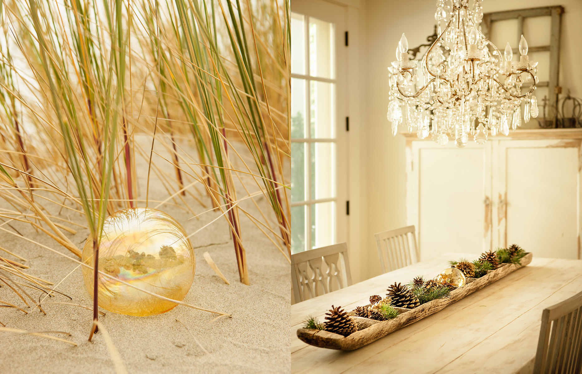 liverpool-glass_ball_on_beachchandelier_with_pinecone_placesetting_on_table-spread